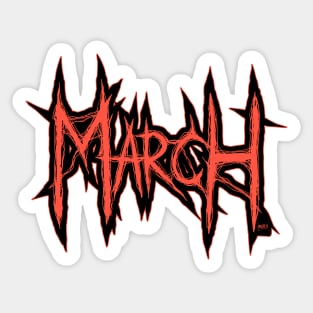 March Sticker